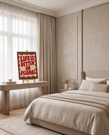 Life is better Pearlstone Tuval Sanat Kiti | Yarım İnci 3D Tablo Boyama Seti | Rhinestone 