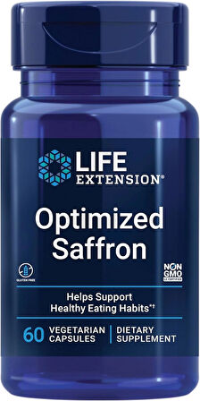 Life Extension Optimized Saffron Health Eating 60 vegetarian caps