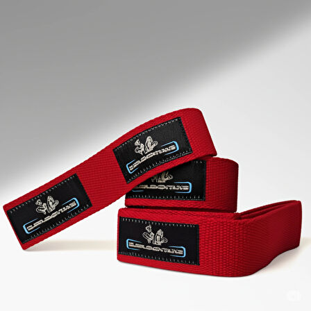 SUPPLEMENTHANE Lifting Straps Kırmızı Halter Bar Çekme Aparatı 2'li Paket