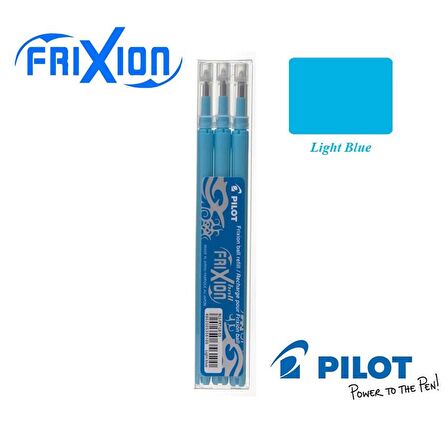 Pilot Frixion Pastel Mavi Light Blue 0.7 Silinebilir Kalem Yedeği (3 ADET)