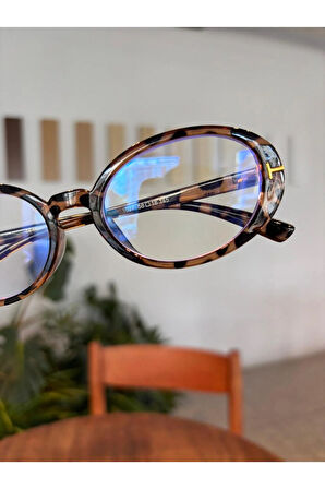 Lille Oval Elips Trend Model Mavi Işık Korumalı Gözlük 58 18 145