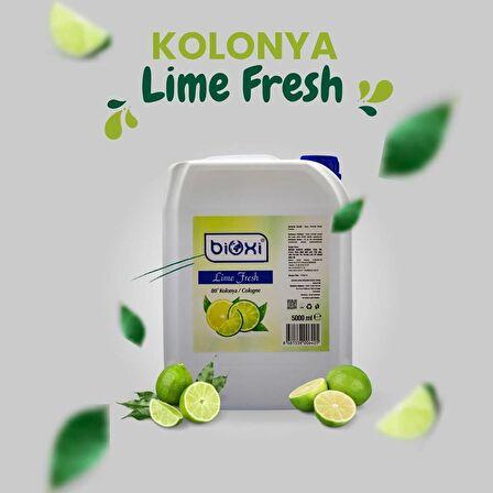 Bioxi® Lime Fresh 80° Kolonya 5 LT