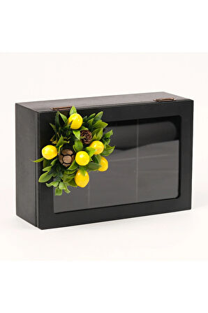 6 Bölmeli Çay Kutusu Limonlu