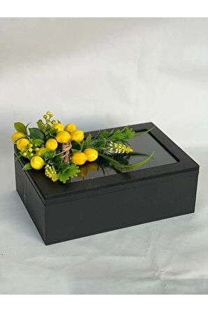 6 Bölmeli Çay Kutusu Limonlu