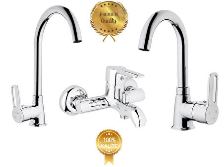 Limra Lavabo,Banyo,Evye Üçlü Batarya Seti