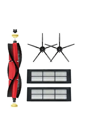 Roborock S5 Max - S6 Pure - S6 Maxv Uyumlu Yeni Nesil Hepa Filtre Fırça Seti