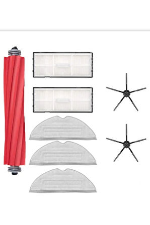 Roborock S7 Maxv + S7 Ultra Yedek Filtre Fırça Mop Seti