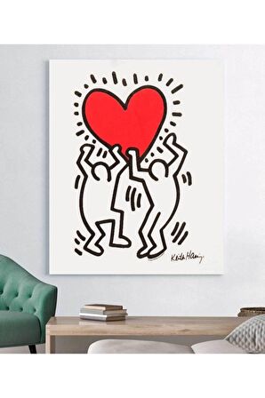 Keith Haring Love Kanvas Tablo
