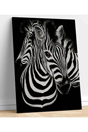 Zebra Dekoratif Kanvas Tablo