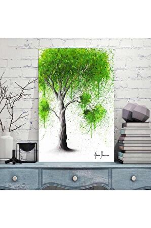 Yeşil Dönüm Ağacı Ashvin-harrison Sanat Eseri Kanvas Tablo