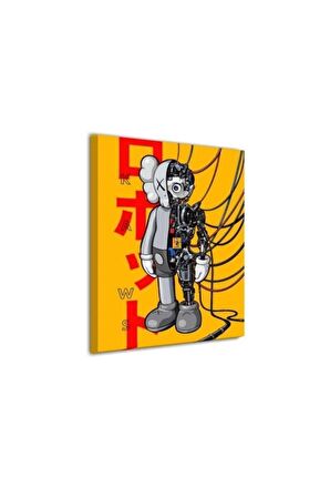 Kaws Robotik Duvar Dekorasyon Kanvas Tablo