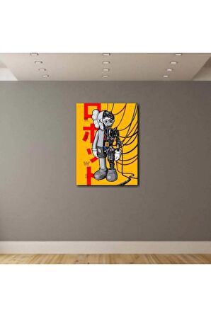 Kaws Robotik Duvar Dekorasyon Kanvas Tablo