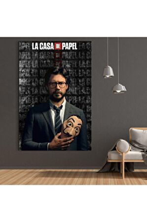 La Casa De Papel El Profesor Kanvas Tablo