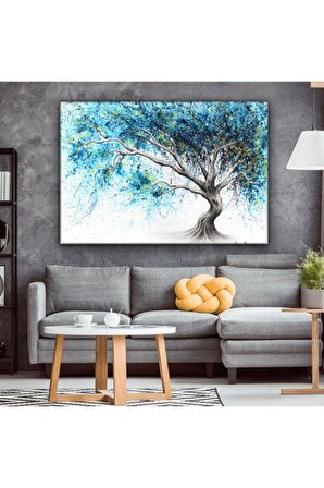 Mavi Kristal Rüya Ağacı Ashvin-harrison Sanat Eseri Kanvas Tablo