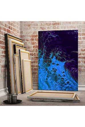 Mavi-mor Vulkan Sanatı, Oturma, Yatak, Yemek, Ofis Duvarı Kanvas Tablo