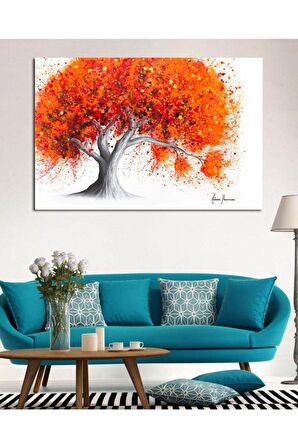 Turuncu Ağaç Ashvin-harrison Sanat Eseri Kanvas Tablo