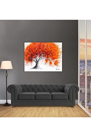 Turuncu Ağaç Ashvin-harrison Sanat Eseri Kanvas Tablo