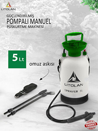 5 lt Mekanik püskürtücü standart, ilaçlama pompası