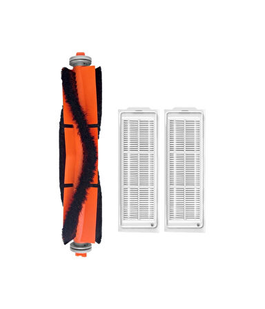 Xiaomi Mop 2 Lite (MJSTL) Uyumlu Yedek Ana Fırça ve Hepa Filtre-3 Parça