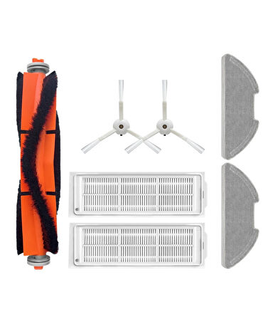 Xiaomi Mop 2 Lite (MJSTL) Uyumlu Yedek Fırça Filtre Mop Seti-7 Parça