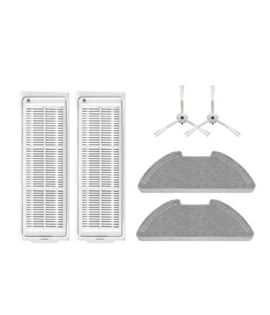 Xiaomi Mop 2 Lite (MJSTL) Uyumlu Yedek Fırça Filtre Mop Seti-6 Parça
