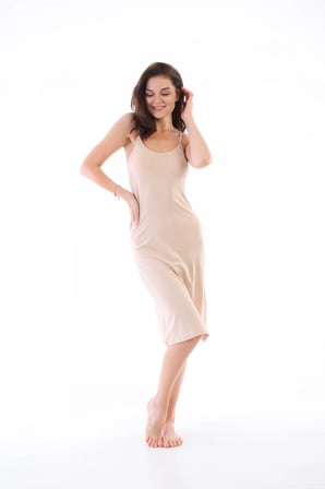 Freshness 3165  Kadın Modal Askılı Jüpon Kombinezon