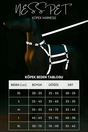 Reflektörlü - Ayarlanabilir Köpek Harness - Köpek Gezdirme Aparatı - Npd007