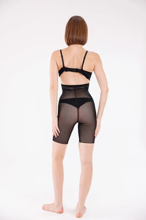 Freshness 0007 Lazer Kesim Tül Yüksek Bel Şort Korse