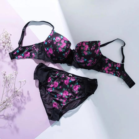 Gardenia Big Size Plunge Bra, Siyah Konforlu Ve Şık Sütyen