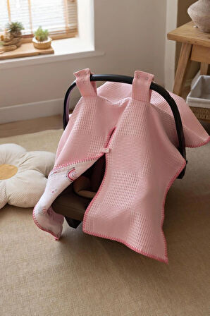 lizayn home %100 Pamuklu Çift Taraflı Müslin Puset Örtüsü