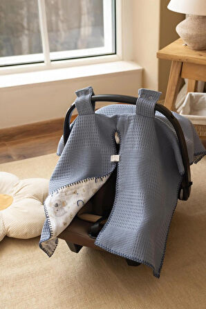 lizayn home %100 Pamuklu Çift Taraflı Müslin Puset Örtüsü