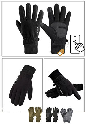 Polar Eldiven Soğuk Hava Dokunmatik Kışlık Spor Motosiklet Asker Taktik Kar Eldiveni