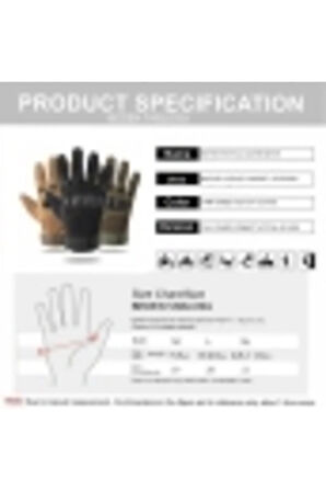 Sport Motosiklet Hard Shell Taktik Eldiven Korumalı Uzun Çöl Sarı Renk