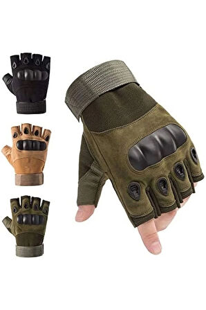511 Model Taktik Combat Motosiklet Operasyon Outdoor Sport Korumalı Yarım Parmaksız Eldiven