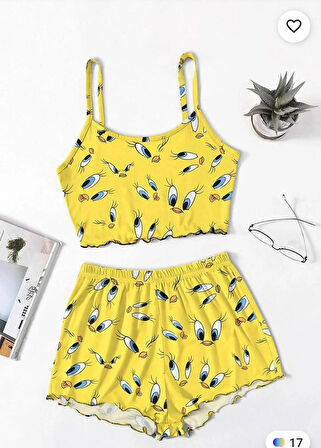 Lunawear favela askılı pijama takımı lnw2025