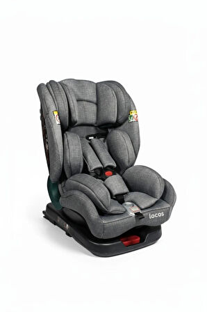 0-36 kg 360 Derece Dönebilen İsofixli Çocuk Oto Koltuğu Gri
