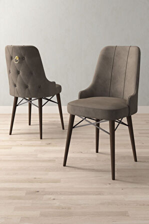 Loft Barok Desen 80x132 Açılabilir Mdf Masa Yemek Odası Takımı, Mutfak Takımı 6 Sandalye