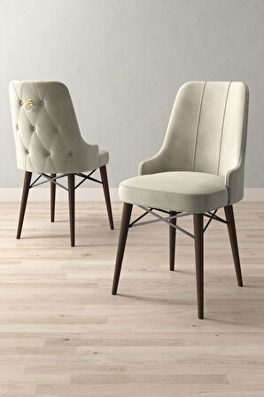 Loft Barok Desen 80x132 Açılabilir Mdf Masa Yemek Odası Takımı, Mutfak Takımı 6 Sandalye