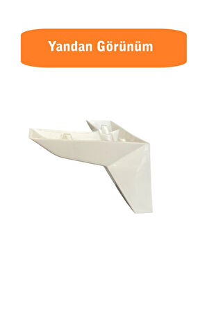 Kanepe Koltuk Tv Ünitesi Konsol Yükseltme Loft Model Plastik Ayak 11 Cm Beyaz Renk 1 Adet