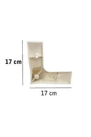 Kanepe Koltuk Tv Ünitesi Konsol Yükseltme Loft Model Plastik Ayak 11 Cm Beyaz Renk 6 Adet