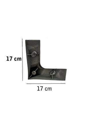 Kanepe Koltuk Tv Ünitesi Konsol Yükseltme Loft Model Plastik Ayak 11 Cm Siyah Renk 8 Adet
