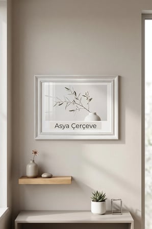 Dekoratif Antik Desenli 21x30 A4 Sertifika Antik Desenli Plastik Fotoğraf Çerçevesi