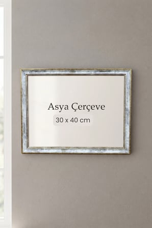 30 x 40 cm Londra Model Antik Desenli Camlı Oda Mutfak Salon Koridor Poster ve Resim Çerçevesi