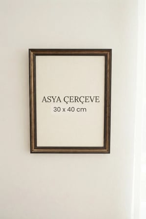 30 x 40 cm Londra Model Antik Desenli Camlı Oda Mutfak Salon Koridor Poster ve Resim Çerçevesi