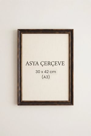 30 x 42 cm ( A3 Ebat ) Londra Model Antik Desenli Camlı Oda Mutfak Salon Koridor Poster ve Resim Çerçevesi