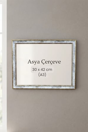 30 x 42 cm ( A3 Ebat ) Londra Model Antik Desenli Camlı Oda Mutfak Salon Koridor Poster ve Resim Çerçevesi