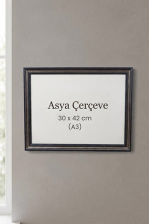 30 x 42 cm ( A3 Ebat ) Londra Model Antik Desenli Camlı Oda Mutfak Salon Koridor Poster ve Resim Çerçevesi