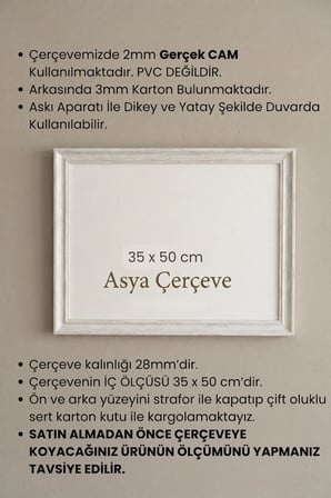 35 x 50 cm Londra Model Antik Desenli Camlı Oda Mutfak Salon Koridor Poster ve Resim Çerçevesi