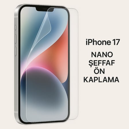 Lensun Nano Şeffaf Ön Kaplama iPhone Uyumlu iPhone 17