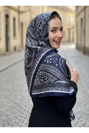 Etnik Paisley Desenli Günlük Zarif Şal
